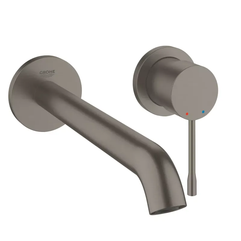 Baterie lavoar Grohe 29193AL1, Essence, 1 2 , montare pe perete, 230 mm, necesita valva, mat, grafit