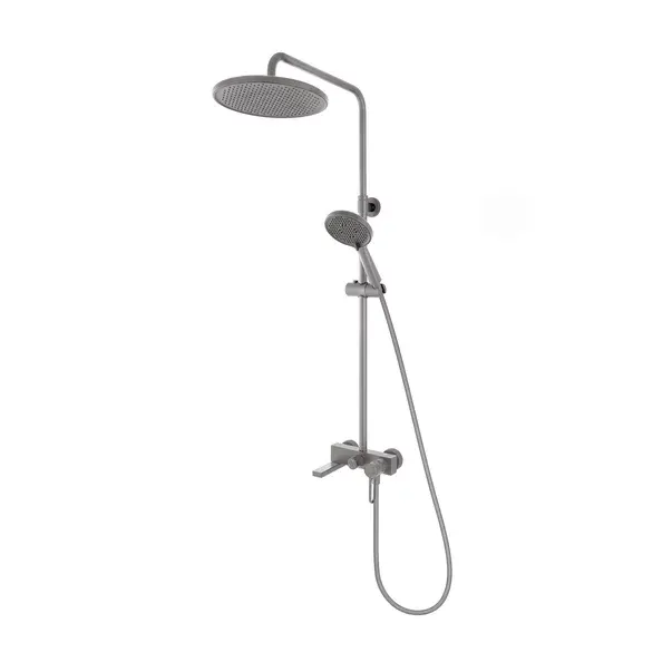 Coloana de dus cu baterie monocomanda FDesign Zaffiro finisaj Gun Metal mat