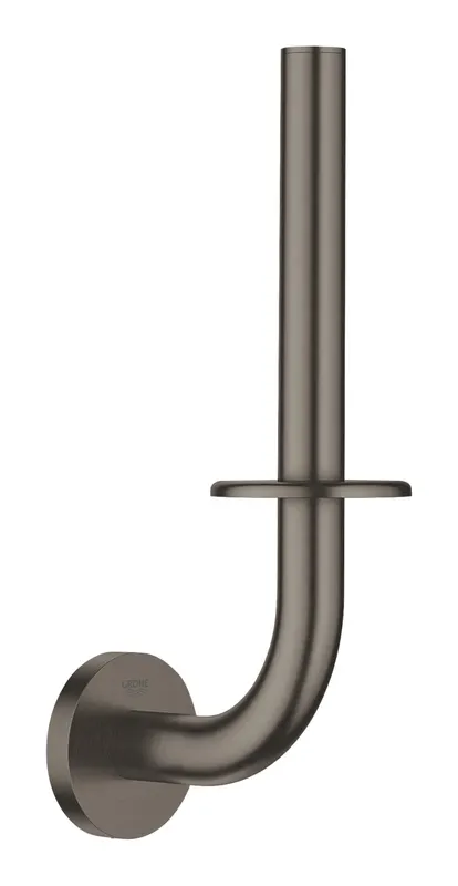 Suport hartie igienica Grohe 40385AL1, Essentials, pe perete, metal, mat, grafit