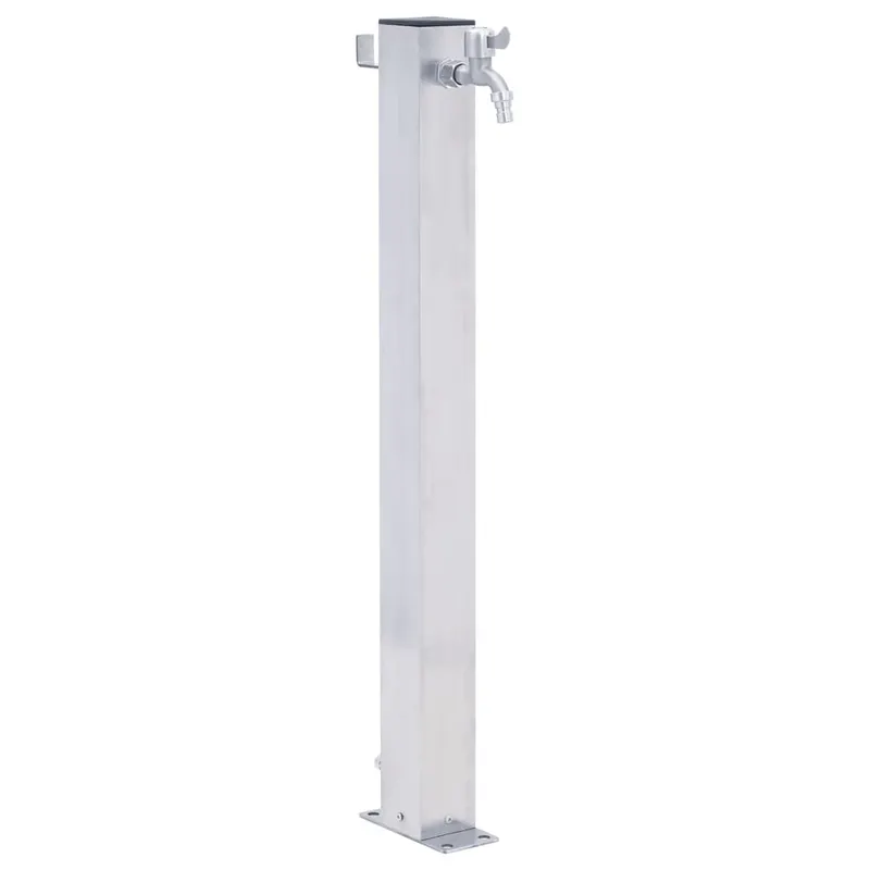 coloana de apa de gradina, 40 cm, otel inoxidabil, patrat