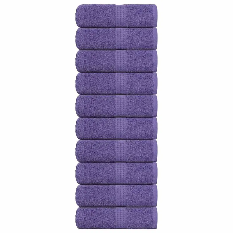 prosoape de sapun 10 buc violet 30x30 cm 360 g/m2 100% bumbac