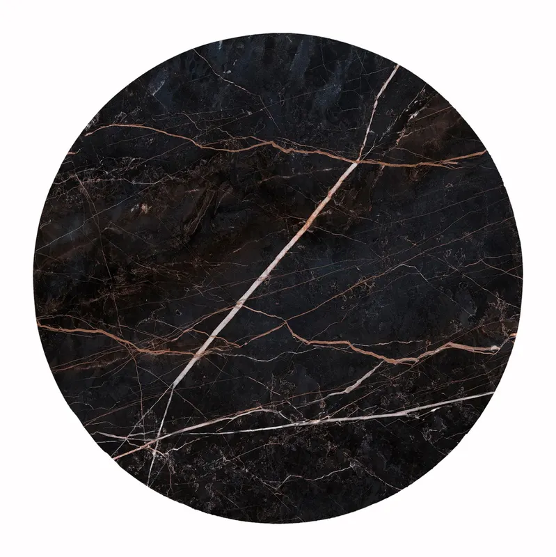 Blat masa HPL RELVAR MARBLE Ø120 CM - Negru