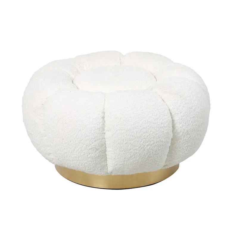 Taburet FLOREL Ø65 CM - Alb