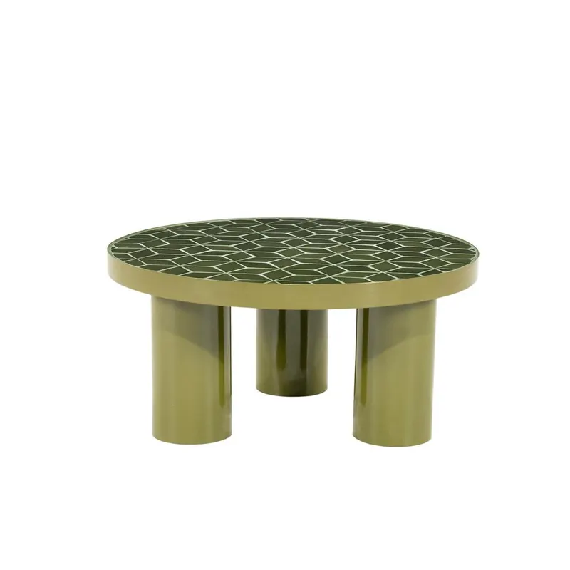 Masuta de cafea BELVON Ø71 x 34 CM - Verde