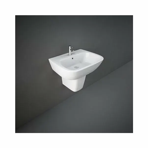 Semipiedestal pentru lavoar Rak Ceramics One alb