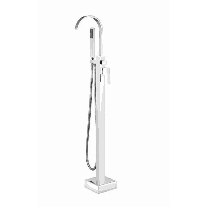 Baterie cada freestanding culoare crom Besco Modern II