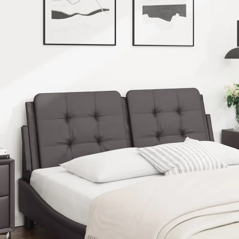 perna pentru tablie, gri, 120 cm, piele artificiala