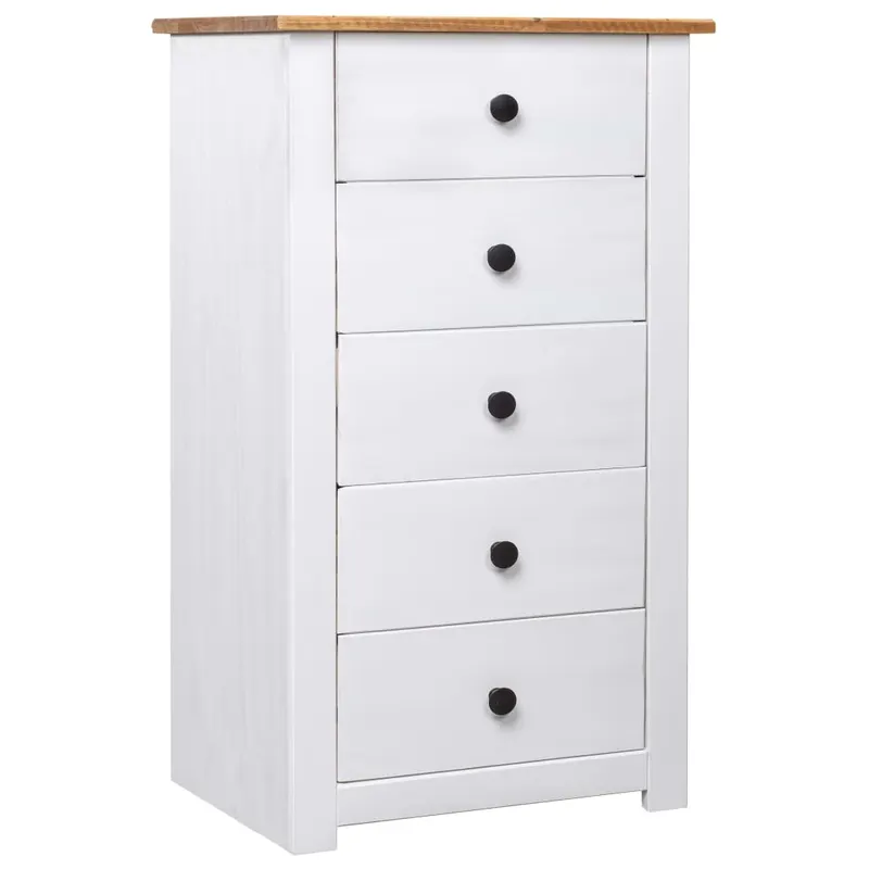 servanta, alb, 46 x 40 x 89 cm, lemn de pin, gama panama