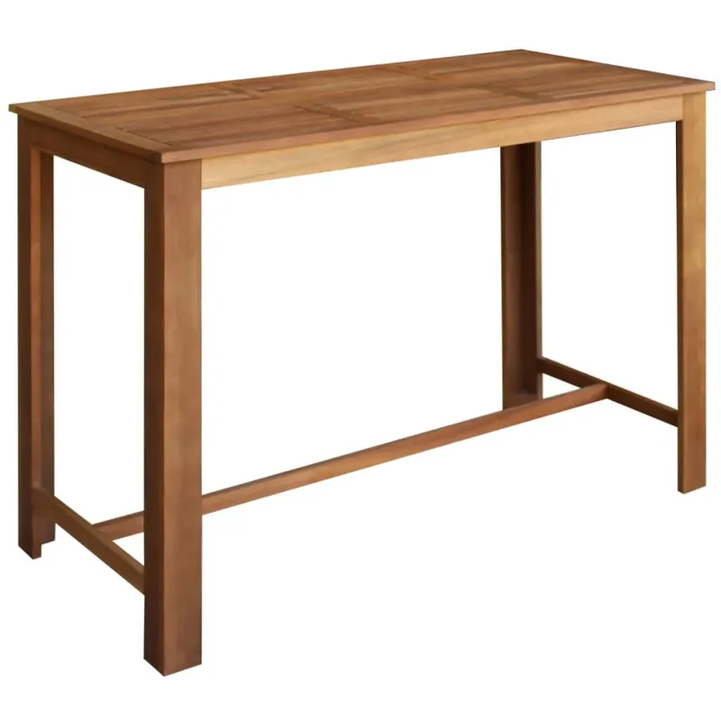 masa de bar, lemn masiv de acacia, 150 x 70 x 105 cm