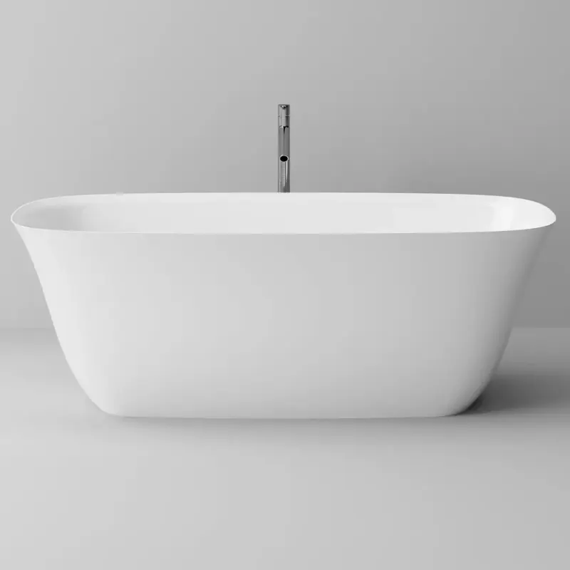 Cada freestanding, din compozit, 170x73 cm, fara preaplin, Marmite Creta