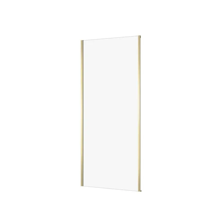 Perete dus 80x195 cm, auriu periat, grosime sticla 6 mm, Cersanit Larga