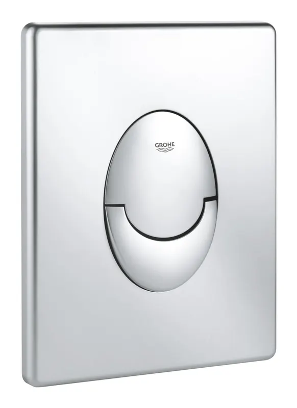 Clapeta WC Grohe 38964P00, Start, dubla, verticala, 197 x 156 mm, plastic, mat, crom