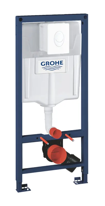Cadru WC 2in1 Grohe 38764001, 1130 mm, 500 mm, 110, 90 mm, 480 mm, 2 moduri spalare, clapeta Skate alba