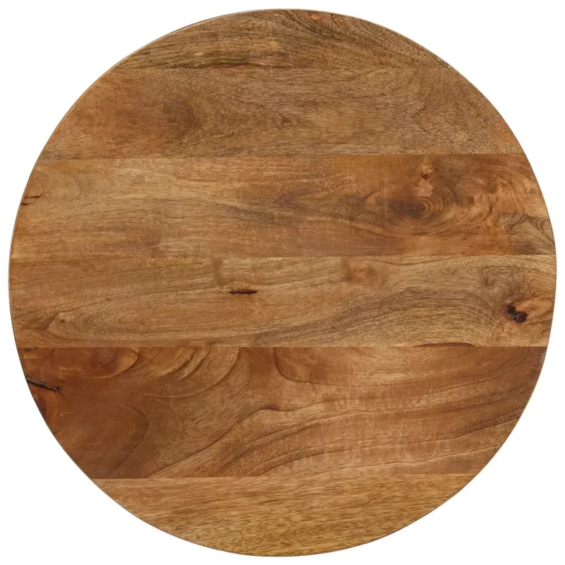 blat de masa rotund, Ø 40x2,5 cm, lemn masiv de mango brut