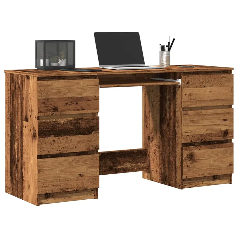 birou de scris, lemn prelucrat, 140x50x77 cm, lemn prelucrat