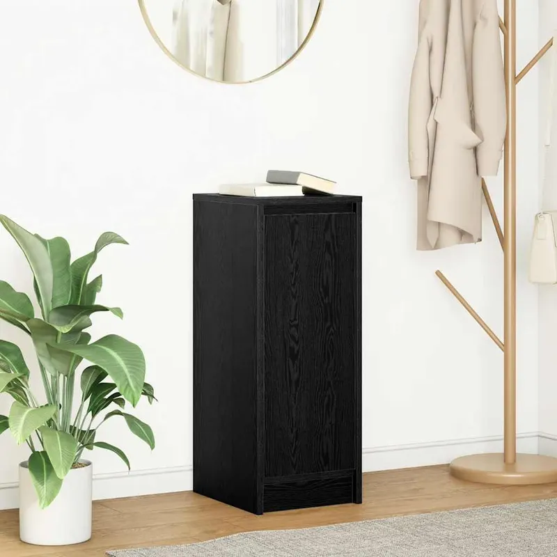 bufeta stejar negru 29,5x34x76 cm lemn prelucrat