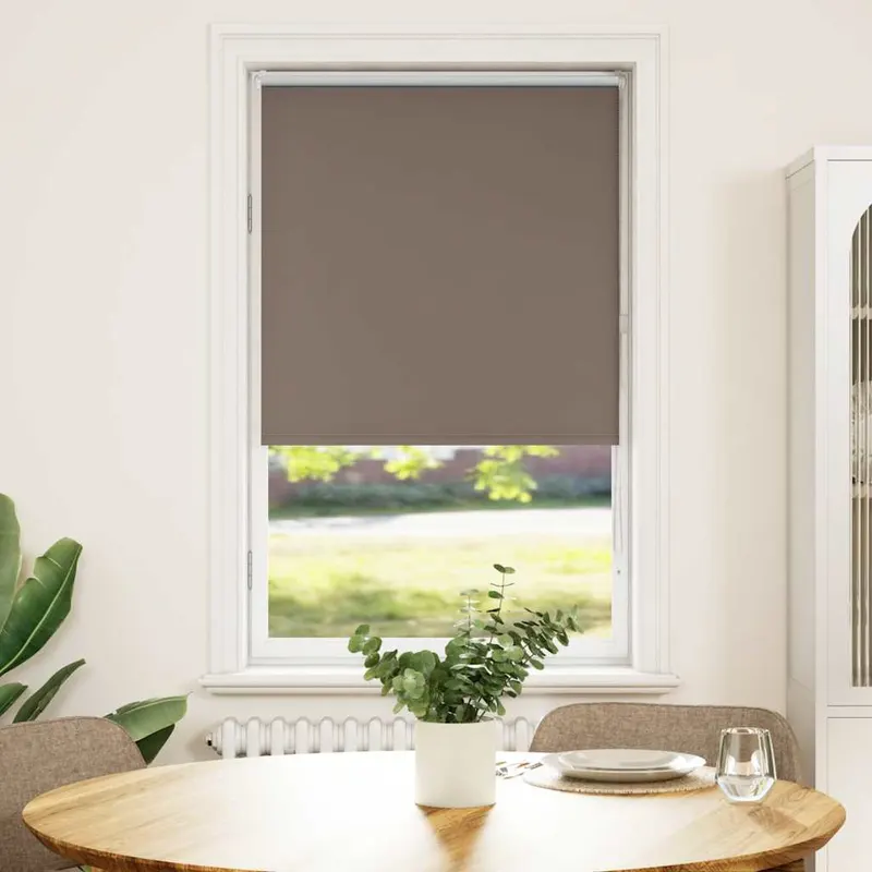 jaluza cu role opace cafea 85x150 cm latime tesatura 80,7 cm