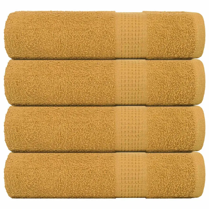 prosoape de baie 4 buc aur 100x150 cm 360 g/m2 100% bumbac