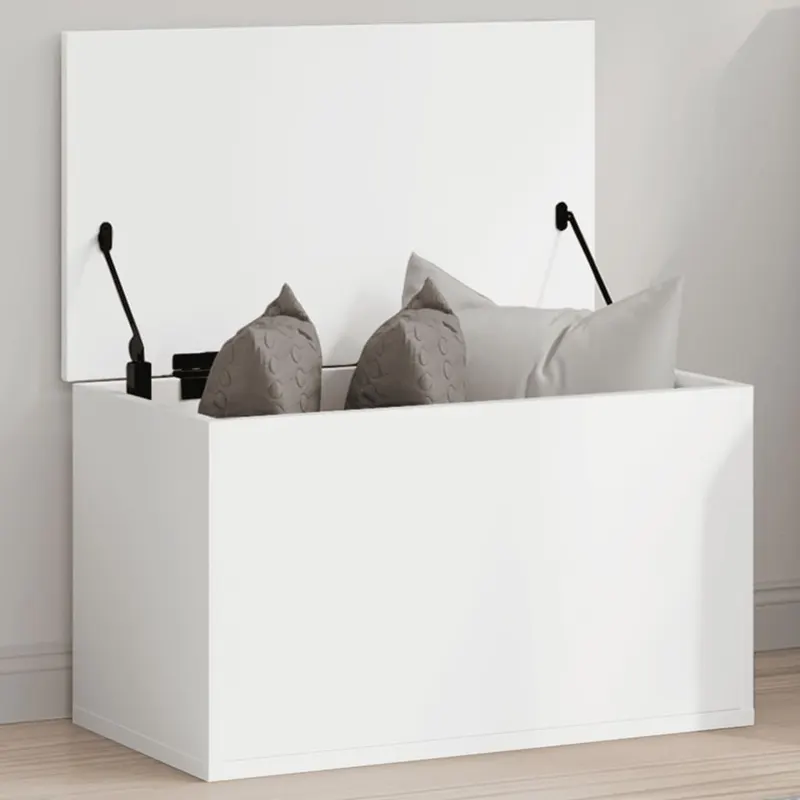 cutie de depozitare, alb, 60x35x35 cm, lemn prelucrat