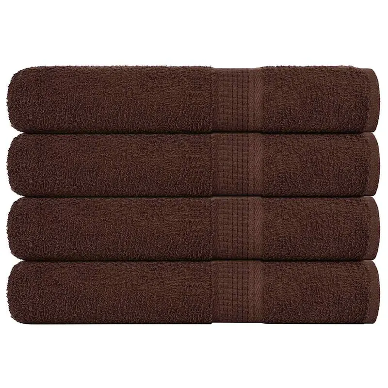 prosoape pentru sauna 4 buc maro 80x200 cm 360 g/m2 100% bumbac