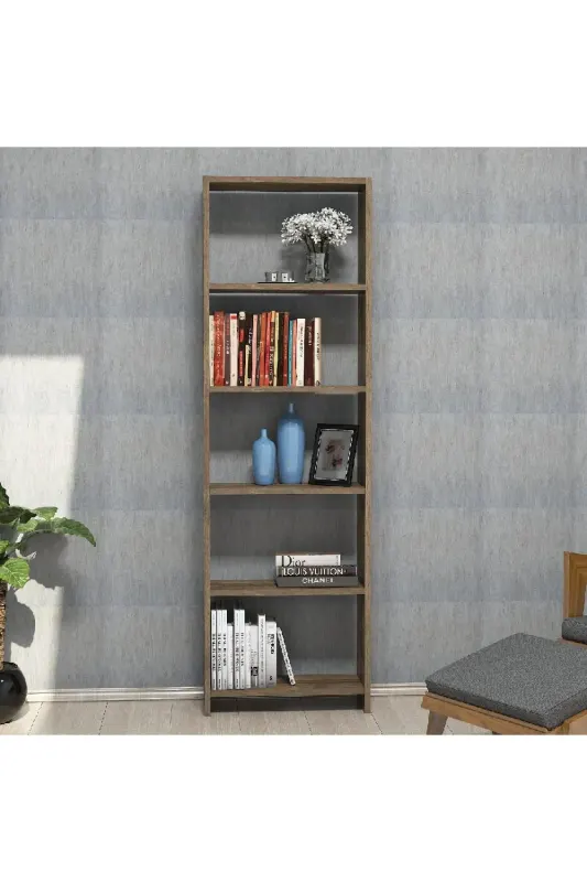 Biblioteca/etajera carti, Design, nuc, 160 x 50 x 20 cm, PAL