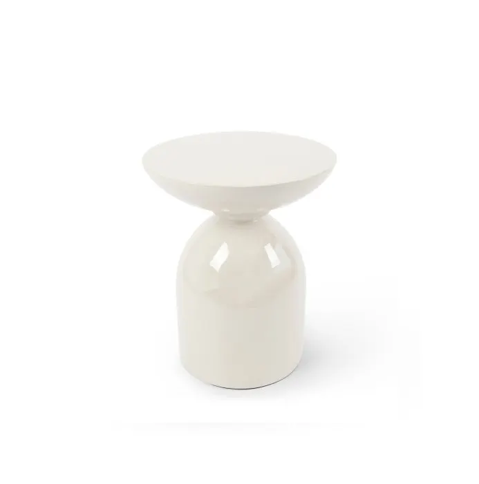 Masuta de cafea NORLAN Ø40 x 50 CM - Cream