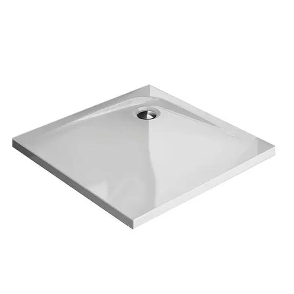Cadita pentru dus patrata pentru inzidire Kolpasan Evelin 90x90 cm