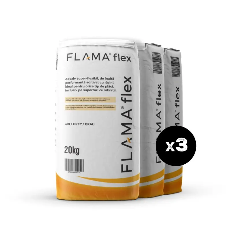 3 x Sac Adeziv ultra-flexibil profesional (silicat) FlamaFlex