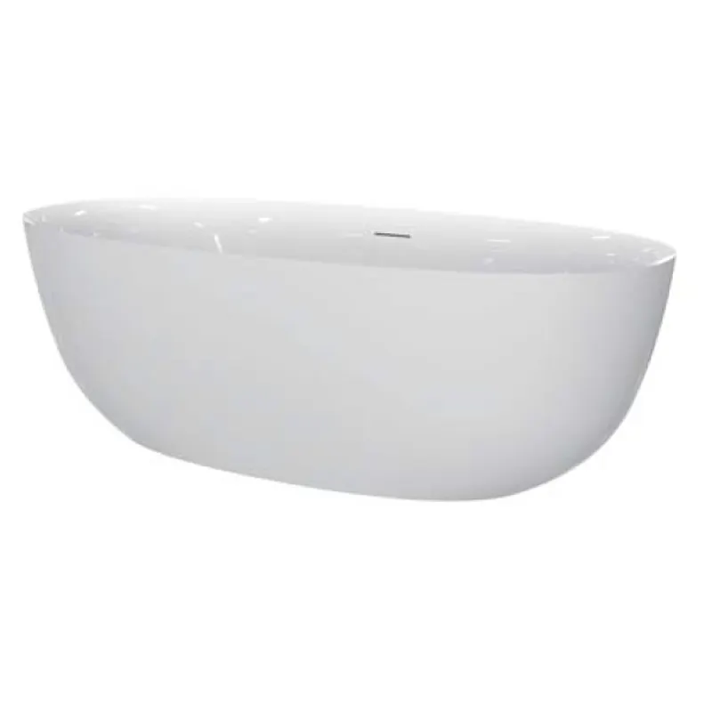 Cada freestanding Florida Aura 170, ovala, bordura subtire, instalatie completa, acril, alb