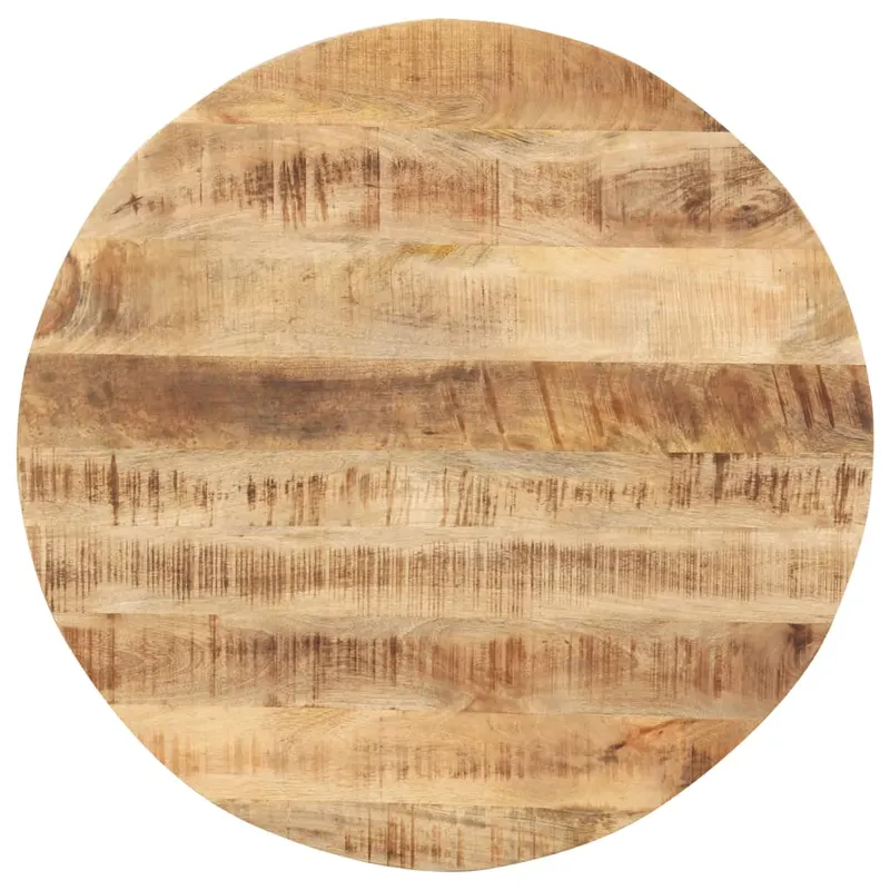 Blat de masa, 70 cm, lemn masiv de mango, rotund, 15-16 mm