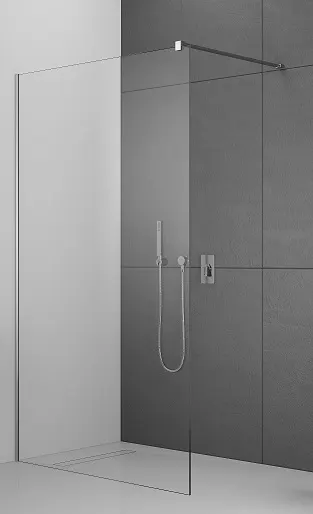 Paravan dus Walk-In crom, 100x200 cm, sticla 8 mm Radaway Modo New II