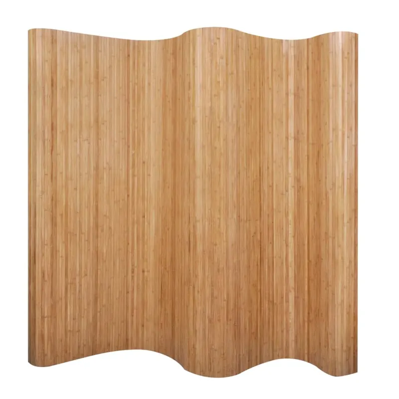 paravan de camera din bambus, culoare naturala, 250 x 165 cm