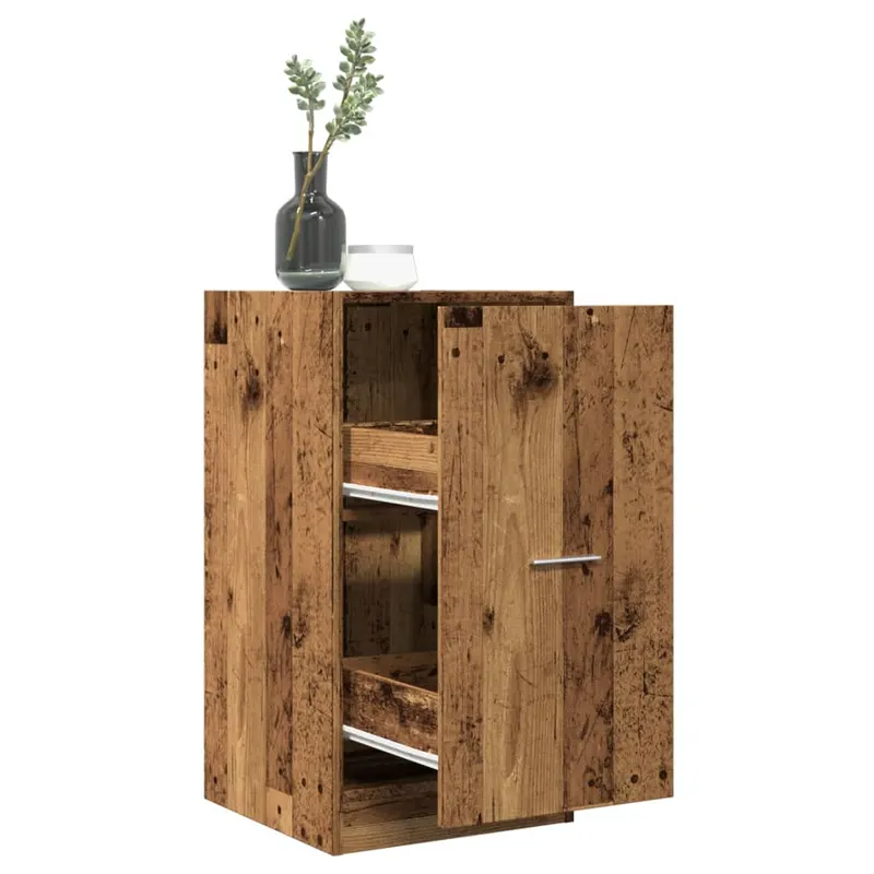 dulap de farmacie, lemn vechi, 40x41x77,5 cm, lemn prelucrat
