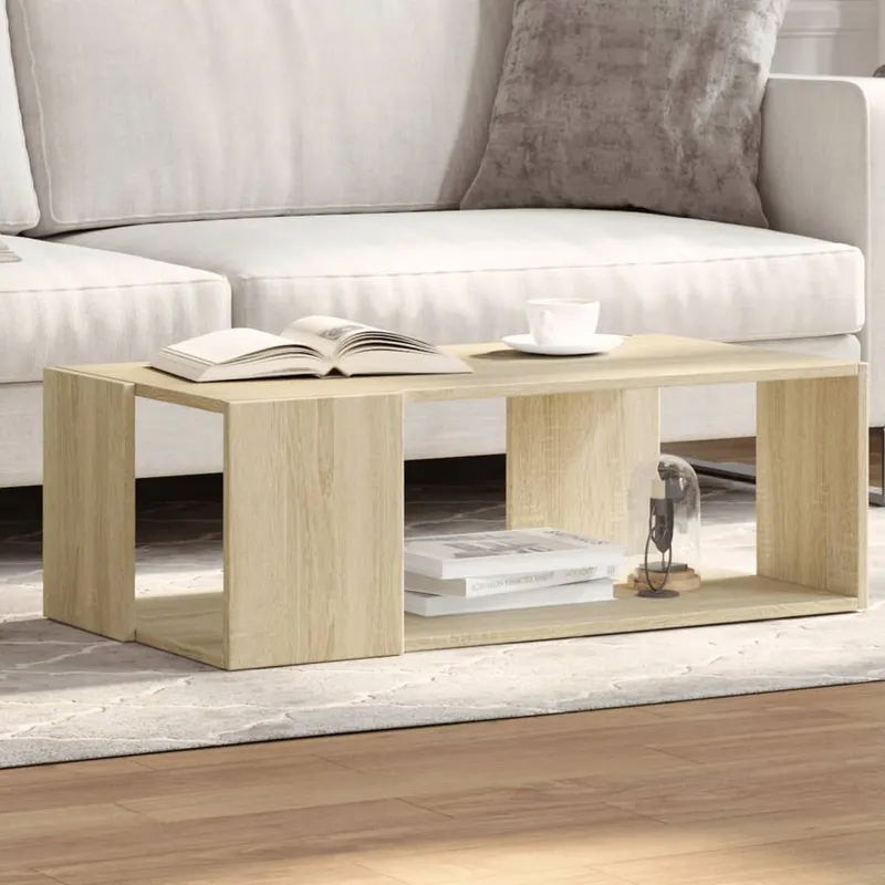 masuta de cafea, stejar sonoma, 89,5x48x30 cm, lemn prelucrat
