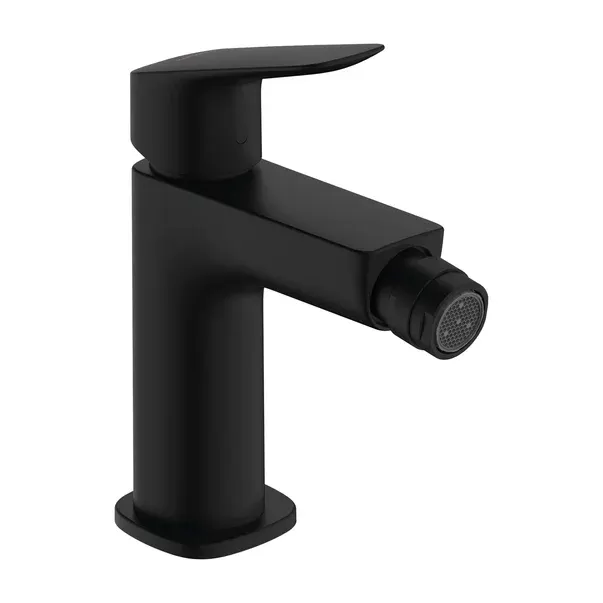 Baterie bideu Hansgrohe Logis 110 monocomanda negru mat