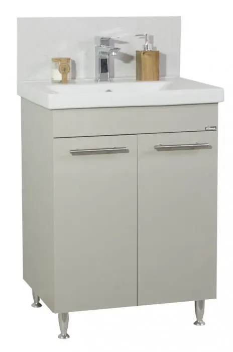 Set Baza front MDF si Lavoar seria 754, 60 cm, taupe