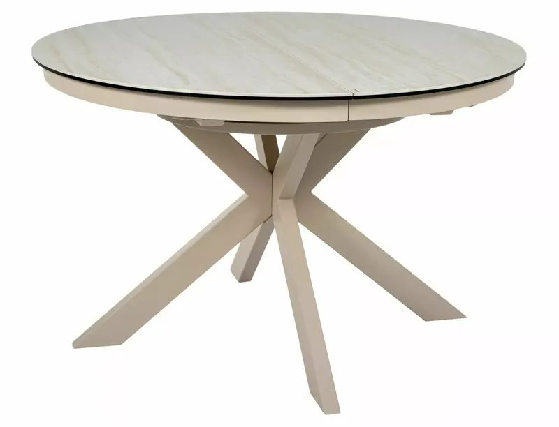 Masa extensibila PROTOS CERAMIC TRAVERTIN 120(160)X120 CM - Beige / 120(160)x120cm