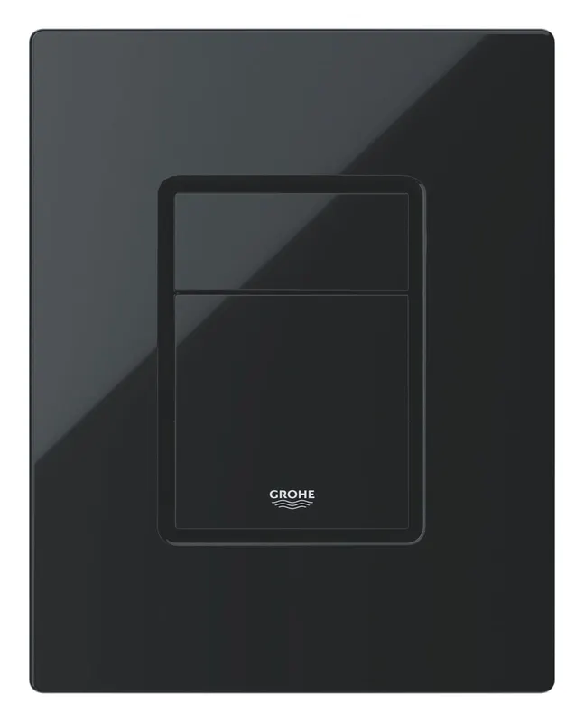 Clapeta WC Grohe 38966KV0, Even, dubla, verticala, 197 x 156 mm, ABS, lucios, negru