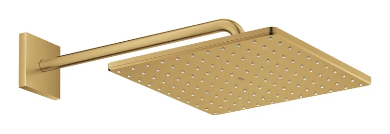 Dus fix Grohe 26564GN0, Rainshower 310 Cube, 1 2 , pe perete, 310 mm, 1 functie, mat, auriu