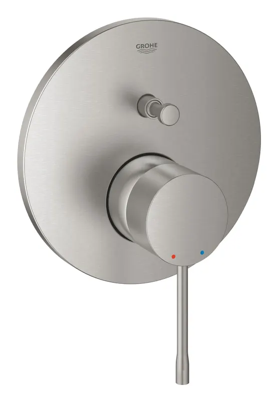 Unitate comanda Grohe 24058DC1, Essence, 2 iesiri, necesita valva, mat, otel satinat
