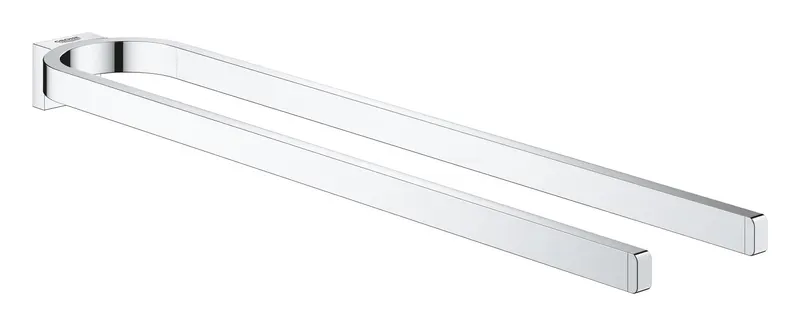 Suport prosop Grohe 41059000, 411 mm, 75 mm, 2 orificii instalare, 2 rafturi, pe perete, metal, Crom