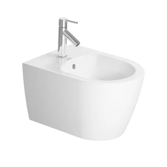 Bideu Duravit 2290150000, Me by Starck, montaj suspendat, zona montaj interior, elemente fixare ascunse, alb