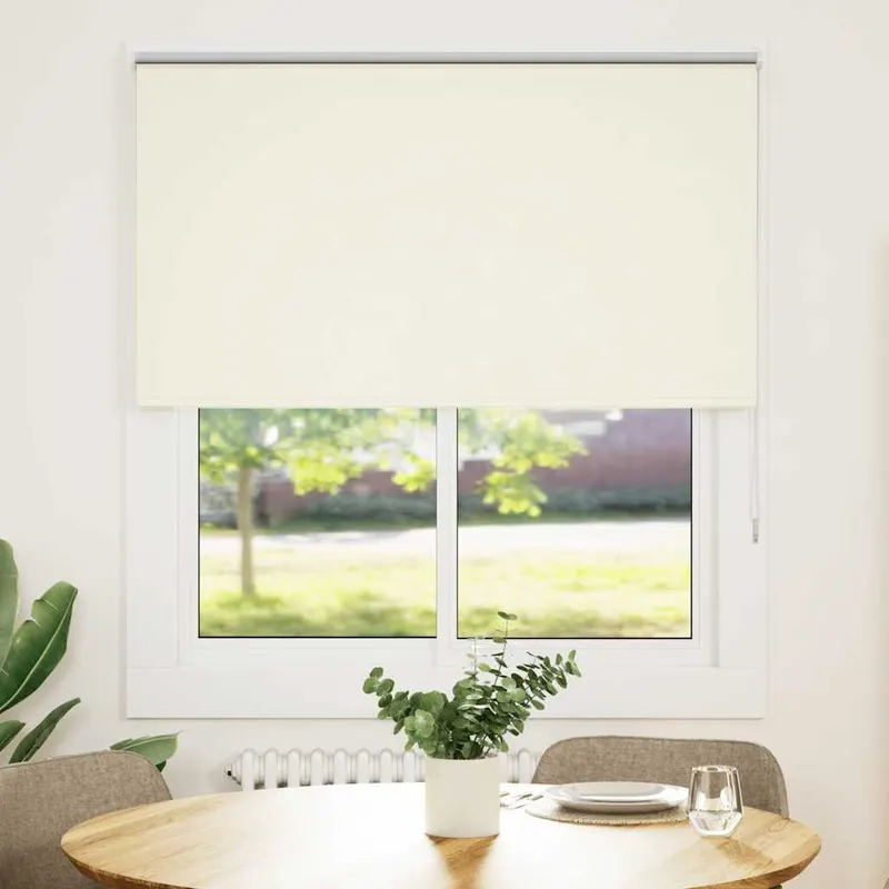 jaluza cu role opace ivoar 125x130 cm latime material 121,6 cm