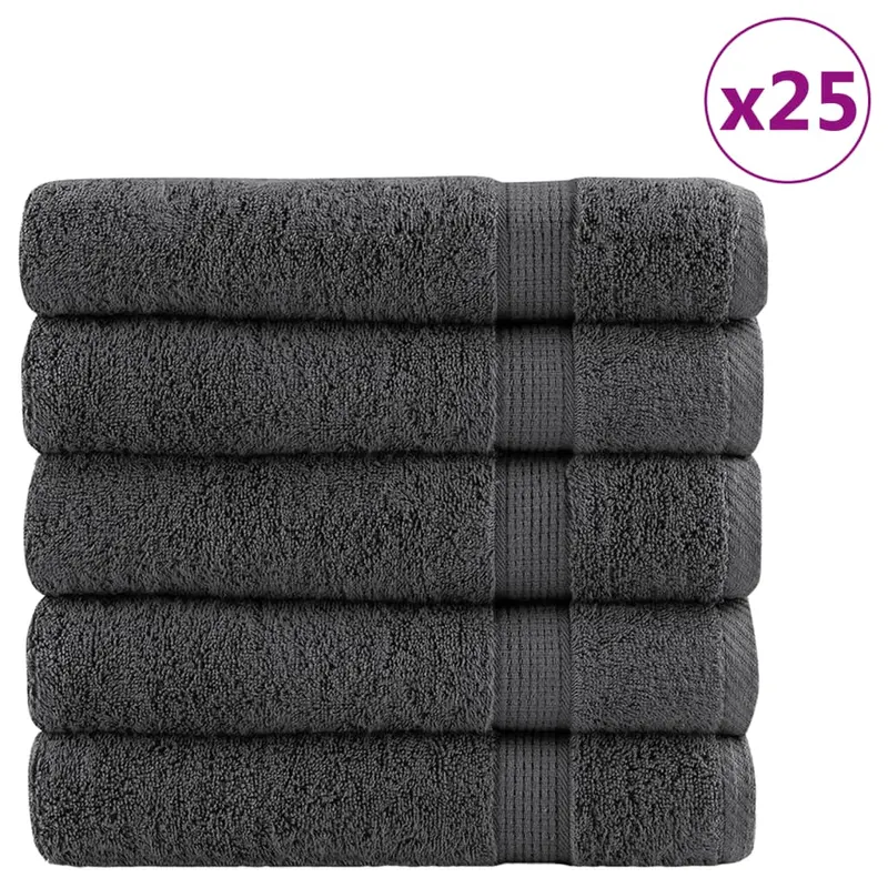 prosoape premium solund 25 buc antracit 100x150cm 600gsm