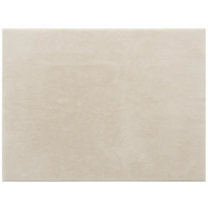 HOMCOM Covor Living 160x230 cm Lavabil la Mașina de Spălat Fire Lungi Stil Modern Covoraș pentru Camera de Zi Dormitor Crem