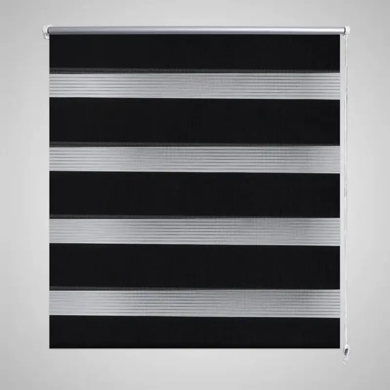 Jaluzea tip zebra, 60 x 120 cm, negru