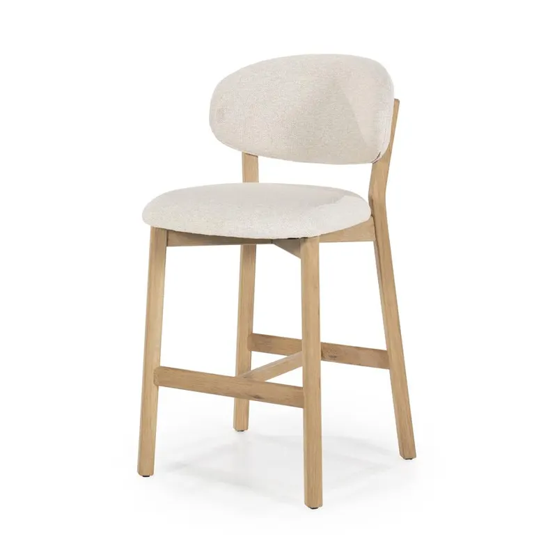 Scaun de bar MELIS NATURAL H68 CM - Beige