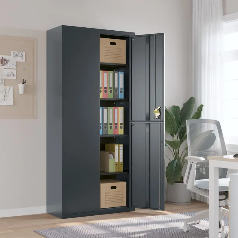 fiset, antracit, 90x40x200 cm, otel