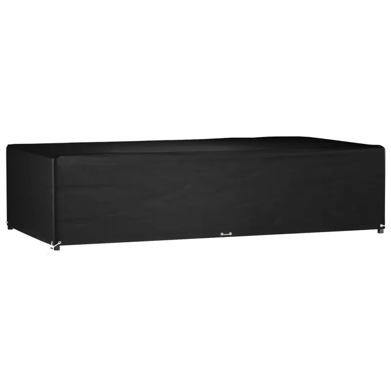 husa pentru mobilier gradina, 12 ocheti, 315x160x75 cm, patrat