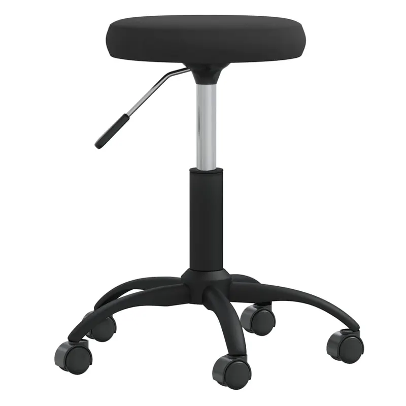 scaun de bucatarie, negru, catifea